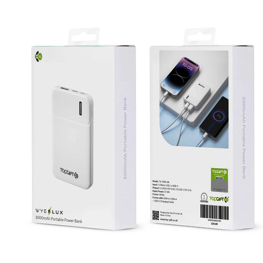 3000mAh Portable Power Bank