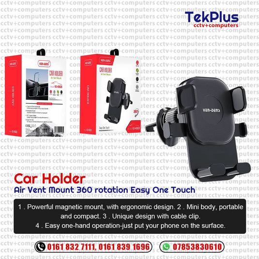 Car Holder Air Vent Mount 360 rotation Easy One Touch