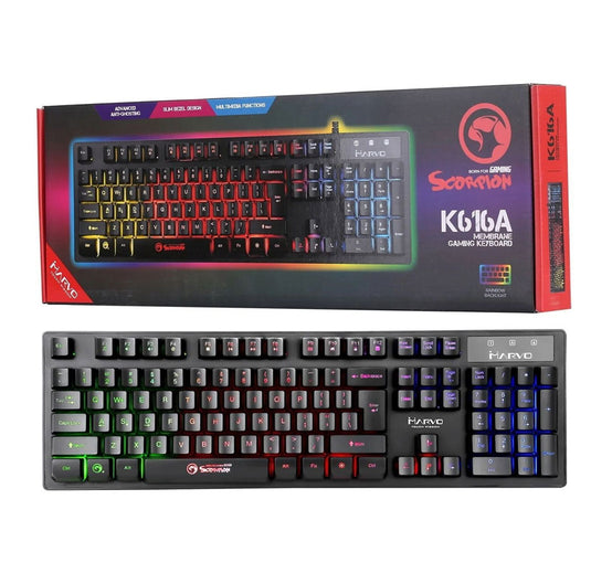 Gaming Keyboard, 3 Colour LED Backlit, USB 2.0