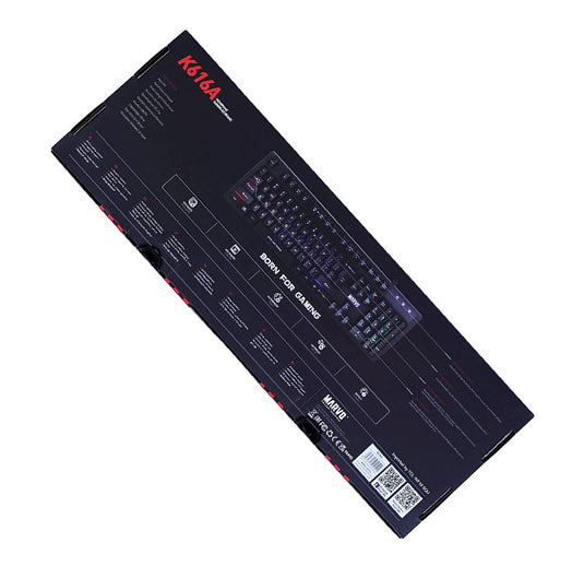 Gaming Keyboard, 3 Colour LED Backlit, USB 2.0