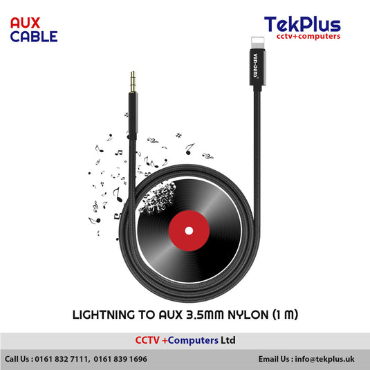 Lightning to AUX 3.5mm Nylon (1 M)