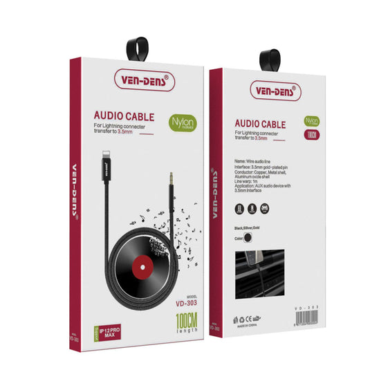 Lightning to AUX 3.5mm Nylon (1 M)