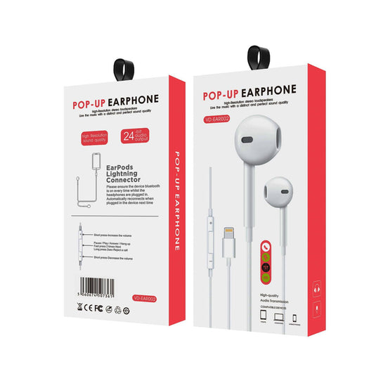 Pop Up Lightning Earphones
