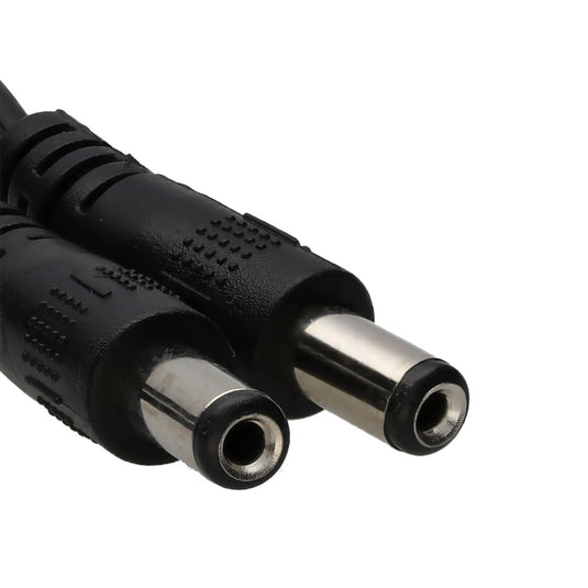 DC Power Splitter 2 way Adapter 2.1mm CCTV 12V PSU to 2 LED/Camera Cable