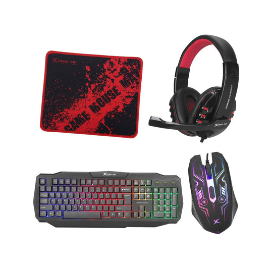 XTRIKE ME CM-406 4 in 1 (keyboard, Mouse + Mat & Headset) Gaming Kit UK |Combo