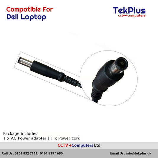 Dell Laptop Charger 19.5V 4.62A 90W Power Adapter Supply Dell Vostro 7.4 x 5.0 mm