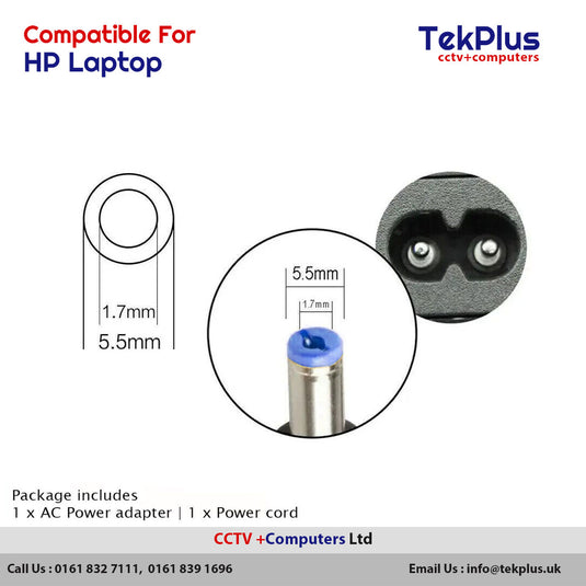 HP Laptop Charger Adapter 45W For HP Stream HP EliteBook HP Pavilion HP Envy