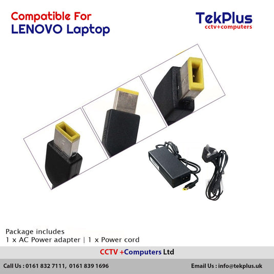 For Lenovo ThinkPad Laptop AC Charger Adapter 90W 20V 4.5A-SQUARE SLIM TIP