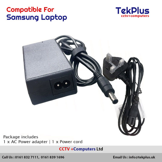 Samsung Laptop Charger 60W 19V Tip Size 5.5 x 3.0 mm Adapter For Samsung 3.16A