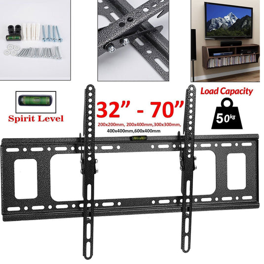 TV Wall Bracket Mount Tilt For 32 Inch to 70 inch Plasma LCD