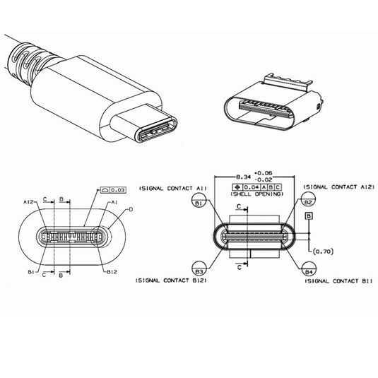 USB to Type C Cable 3M