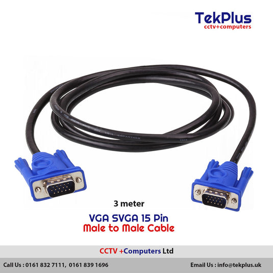 3M VGA SVGA 15 Pin Male to Male Cable