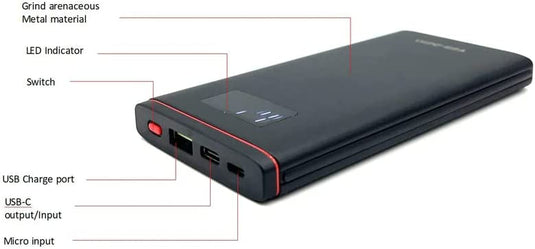 10000mAh Power Bank, Powerful Portable Charger