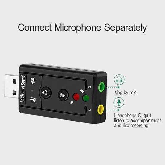 External Portable USB Sound Card