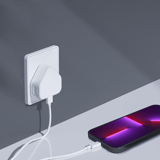 USB Wall 3 Pin UK Adapter