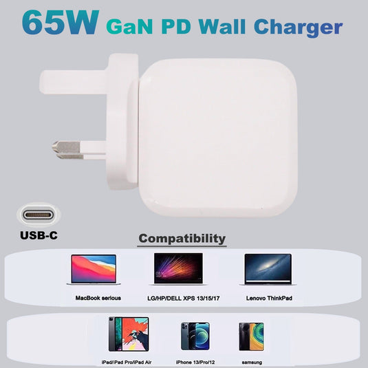 65W TYPE-C USB-C Laptop Power Adapter