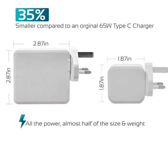 65W TYPE-C USB-C Laptop Power Adapter