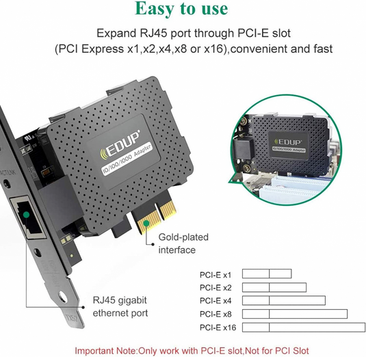 Desktop PCI-e RJ45 Network Adapter