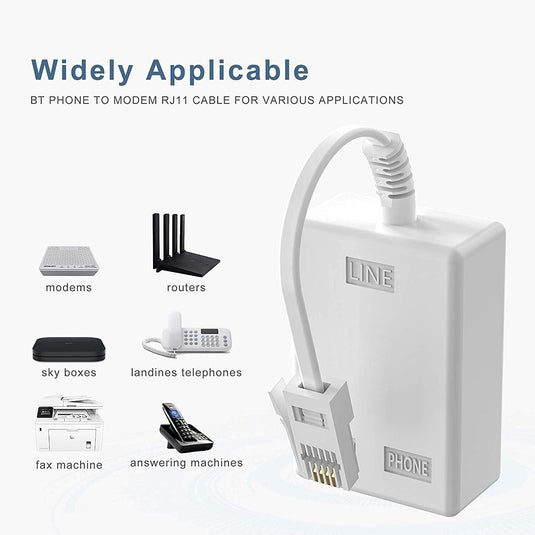 BT Socket to RJ11 Plug