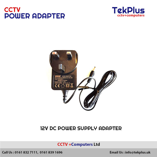 12V DC POWER Supply ADAPTER Transformer LED STRIP TRANSFORMER 1A 2A CCTV Camera