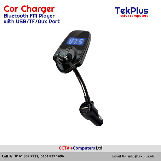 Car Charger and Bluetooth FM Player with USB/TF/Aux Port