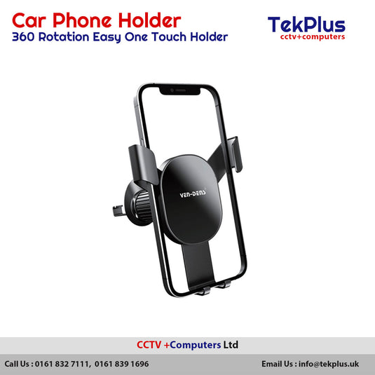 Car Phone Holder 360 Rotation Easy One Touch Holder