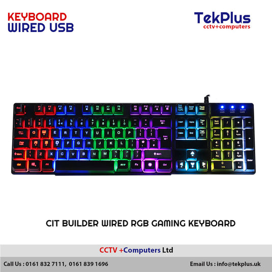 CiT Builder Wired RGB Gaming Keyboard