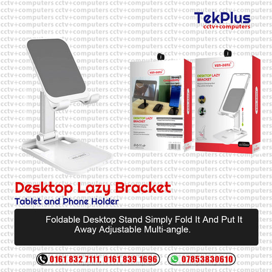Desktop Lazy Bracket Tablet and Phone Holder
