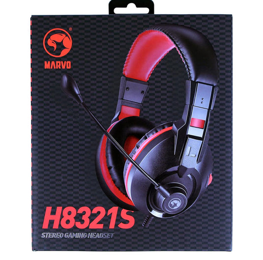 Gaming Headset, Stereo Sound, Flexible Omnidirectional Microphone, 40mm Audio Drivers, On-ear Volume Control, 3.5mm Connection