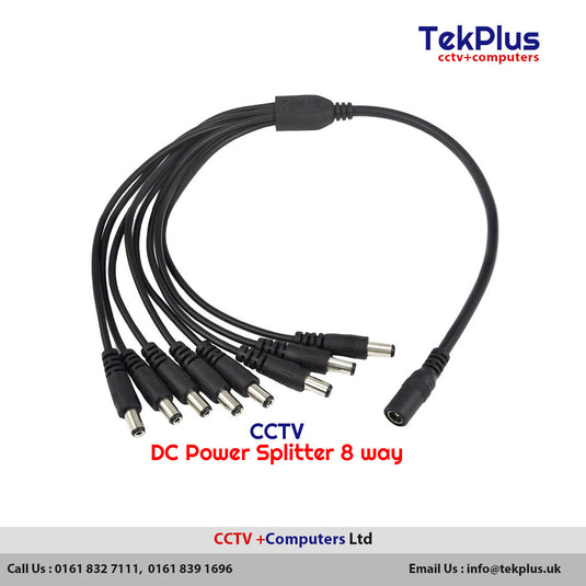 8 Way DC Power Splitter Cable For CCTV Camera