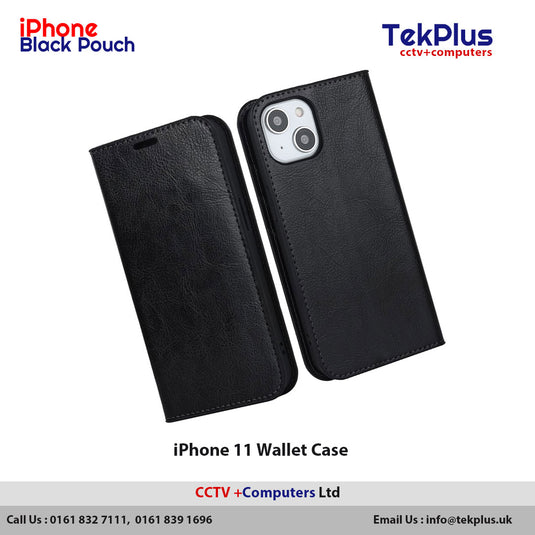 iPhone 11 Wallet Case - Black