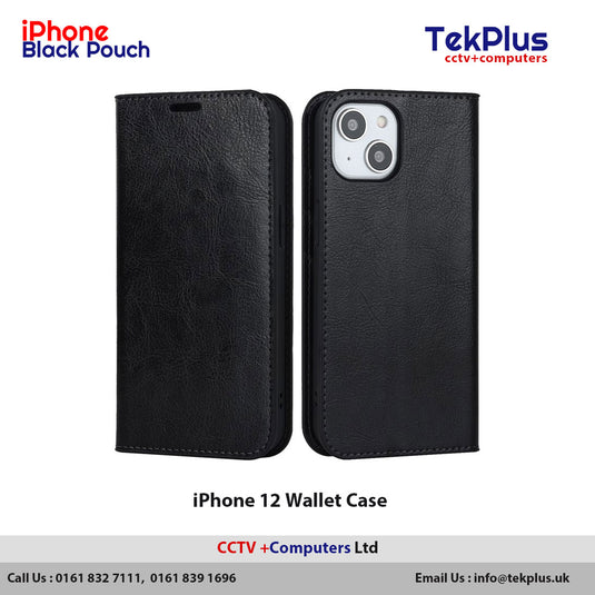 iPhone 12 Wallet Case - Black