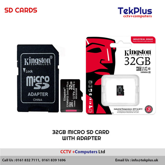 32GB Micro SD Card SDHC SDXC Memory Card TF Class 10 with Adapter