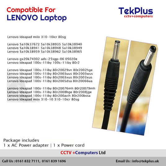 Laptop Charger For Lenovo Compatible 5V 4A with 3.5 mm x 1.35 mm Tip