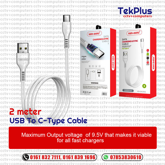 USB to Type C Cable 2M