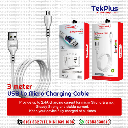 USB to Micro Cable 3M