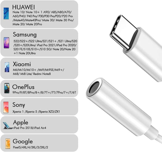 USB Type C to 3.5mm Adapter