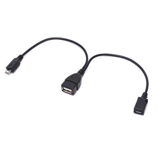 Micro USB OTG Splitter Cable Micro USB OTG Power Enhancer Cord USB Female to Micro